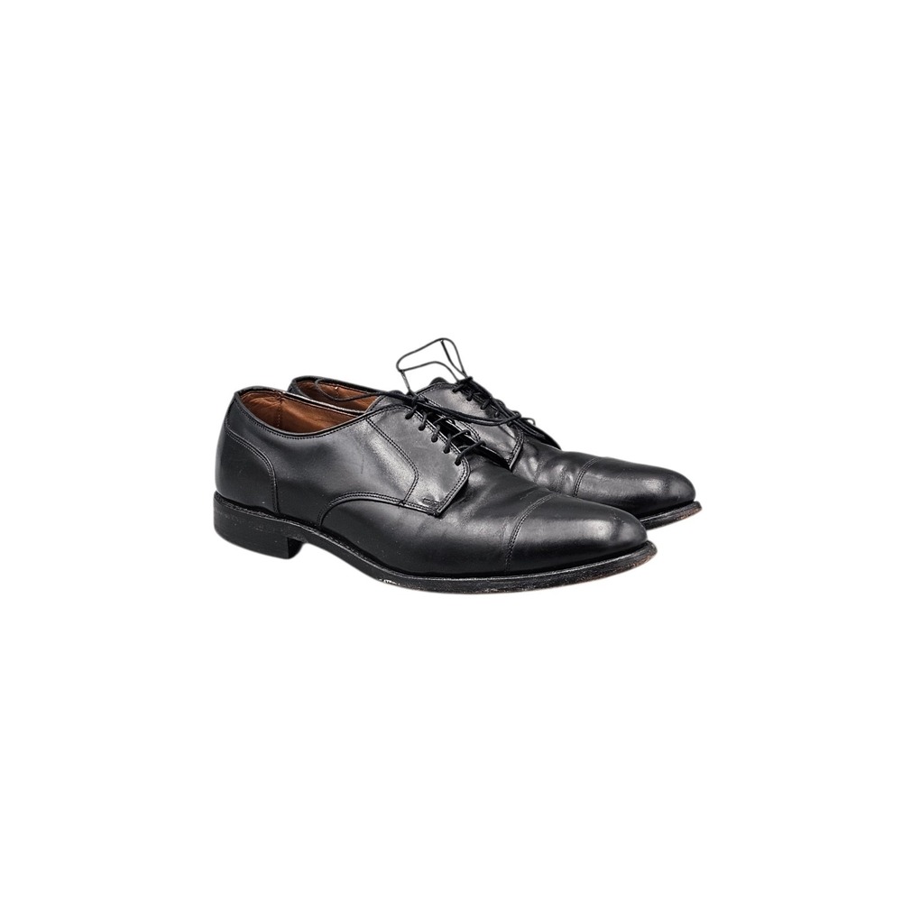 Allen Edmonds Men's Soze 11 A Narrow Margate Black Leather Cap‎ Toe Oxfords READ